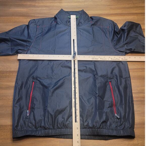 VTG Adidas Climaproof Pullover Windbreaker Men’s S (44″ Chest) –Black Mesh‑Lined - Picture 3 of 14